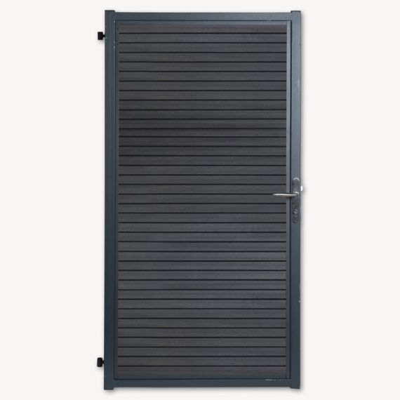 Tuindeur composiet Velufence | dark grey triple