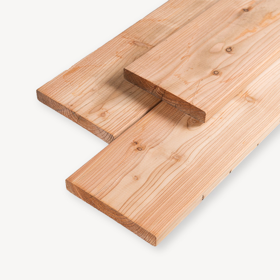 Douglas plank | geschaafd | blank | 2,8x20 cm