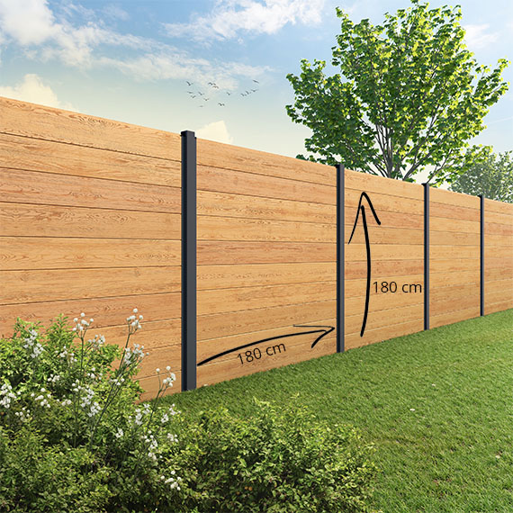 Tuinscherm Velufence | douglas | alu. palen