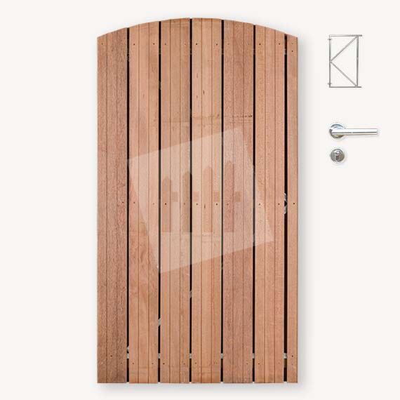 Schuttingdeur toog Solide hardhout 