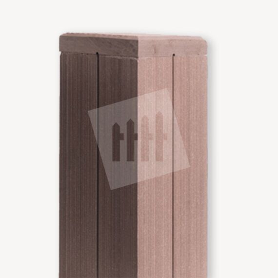 Velufence composiet paal | tropical brown