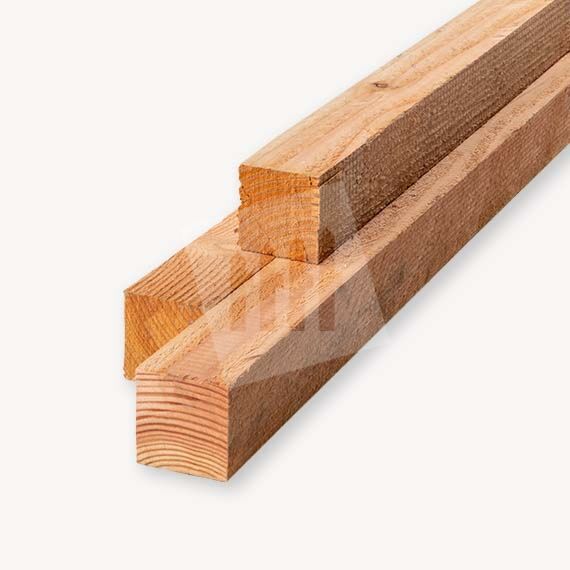 Douglas paal | ruw | blank | 7x7 cm