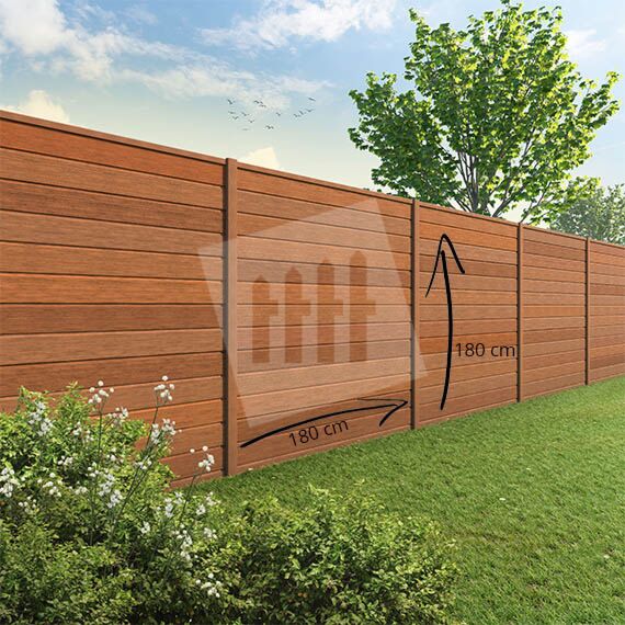 Tuinscherm Velufence | bankirai | houten palen