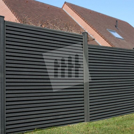 schaduw Beangstigend Onverbiddelijk Tuinscherm Velufence triple | graphite black | Tuinafscheiding.nl