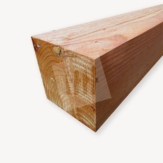 Douglas paal | ruw | blank | 25x25 cm