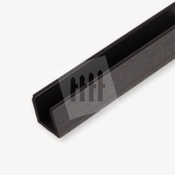 Duofuse composiet u-profiel | graphite black