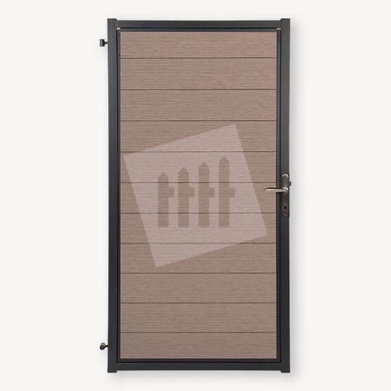 Tuindeur composiet Velufence | wengé brown