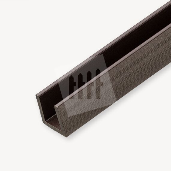 Duofuse composiet u-profiel triple | wengé brown