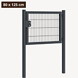 Tuinpoort metaal antraciet