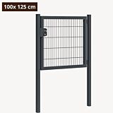 Tuinpoort metaal antraciet