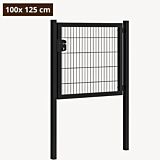 Tuinpoort metaal zwart