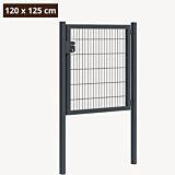 Tuinpoort metaal antraciet