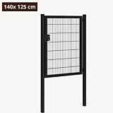 Tuinpoort metaal zwart