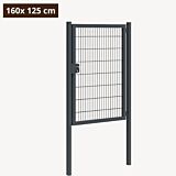 Tuinpoort metaal antraciet