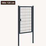 Tuinpoort metaal antraciet