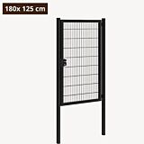 Tuinpoort metaal zwart