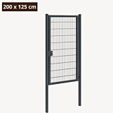 Tuinpoort metaal antraciet