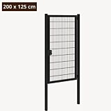 Tuinpoort metaal zwart