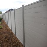 Tuinscherm Velufence | stone grey | composiet palen