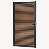 Tuindeur composiet Velufence | teak brown triple