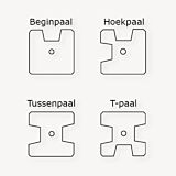 Betowood betonpaal | Antraciet