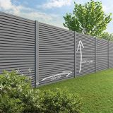 Tuinscherm Velufence triple | stone grey