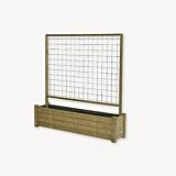 Balkon bloembak met trellis
