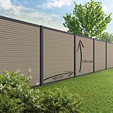 Velufence Composiet schutting | Fiberdeck light grey | triple 