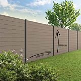 Velufence schutting composiet | Duofuse wengé brown