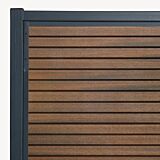 Tuindeur composiet Velufence | teak brown triple