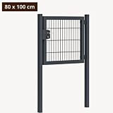 Tuinpoort metaal antraciet