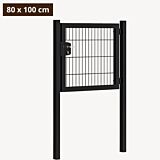 Tuinpoort metaal zwart