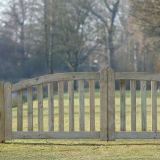 Tuinhekdeur hout toog enkel