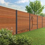 Tuinscherm Velufence | bankirai | aluminium palen