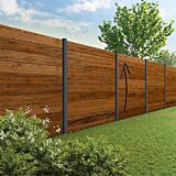 Tuinscherm Velufence | douglas bruin geïmp. | alu. palen