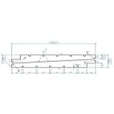 Vuren Zweeds rabat | zwart | 14,-2,8x19,5 cm | met krimpgroeven
