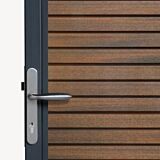 Tuindeur composiet Velufence | teak brown triple