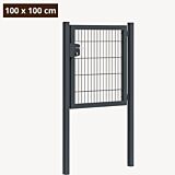 Tuinpoort metaal antraciet