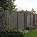 Tuinscherm Velufence | graphite black | composiet palen