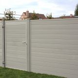 Tuinscherm Velufence | stone grey | composiet palen