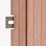 Schuttingdeur toog Solide hardhout 