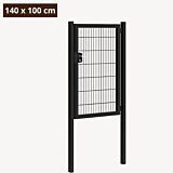 Tuinpoort metaal zwart
