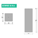 Betonpoer | afgeronde hoeken