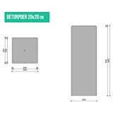 Betonpoer | afgeronde hoeken