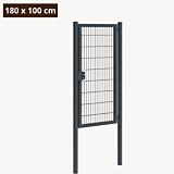 Tuinpoort metaal antraciet