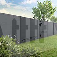 Tuinscherm Velufence | antraciet aluminium