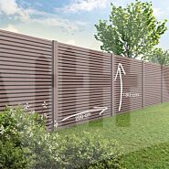 Tuinscherm Velufence triple | tropical brown