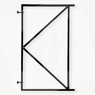 Schuttingdeur frame zwart