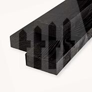 Douglas balk | ruw | zwart | 7x15 cm
