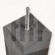 Betonpoer | Afgeronde hoeken
